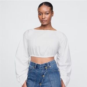 NWT Cult Gaia x Gap Ruched Cropped Top